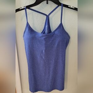 Mondetta Women's Heather Blue Workout Top